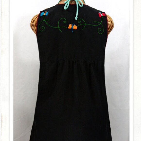 NWOT Size Large Siren La Sirena hand-embroidered Mexican style peasant top - Picture 9 of 10